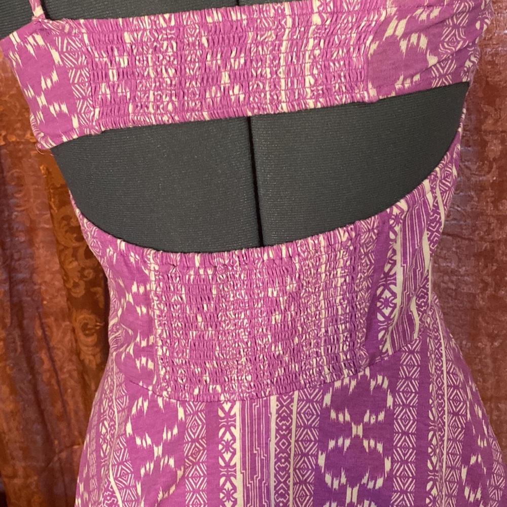 Aeropostale Pink Patterned Fit-and-Flare Sundress - Picture 6 of 7